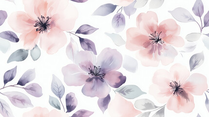 A watercolor painting of flowers with a white background