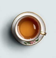 Top View of Tea Cup