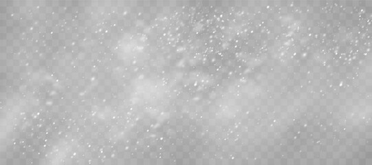 Magical Winter Snowflakes: Transparent Backgrounds and Snowstorm Scenery for January and February Themes