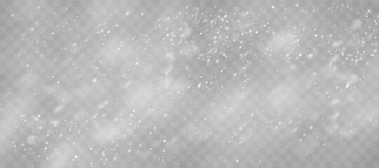 Magical Winter Snowflakes: Transparent Backgrounds and Snowstorm Scenery for January and February Themes