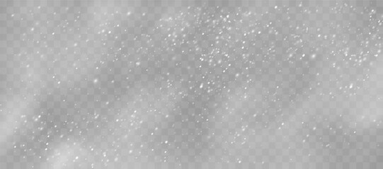 Magical Winter Snowflakes: Transparent Backgrounds and Snowstorm Scenery for January and February Themes