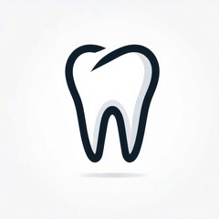 Fototapeta premium tooth icon isolated on white background