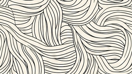   A monochromatic depiction of undulating lines on a piece of paper, accompanied by a grayscale illustration of the same