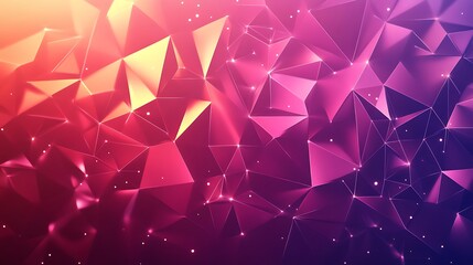 Realistic polygon illustration with seamless vector background for creative designs