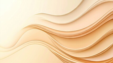 Obraz premium A close-up of a beige background with a wavy pattern on the bottom of the image
