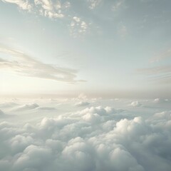 Photography on theme white cloudy sky in unclear long horizon, photo consisting of light cloudy foggy sky on horizon without people, misty cloudy sky at hazy horizon this is beautiful natural nature