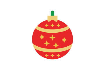 Festive Merry Christmas ball vector design