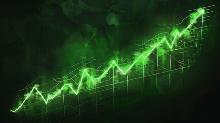 Realistic image of a dramatic rise in energy prices depicted by a soaring stock chart