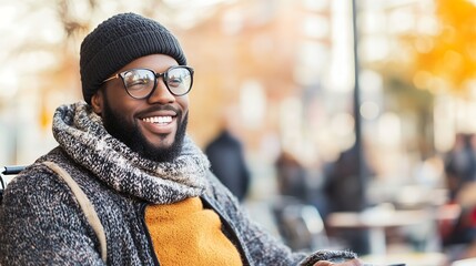 Stylish Man in Winter
