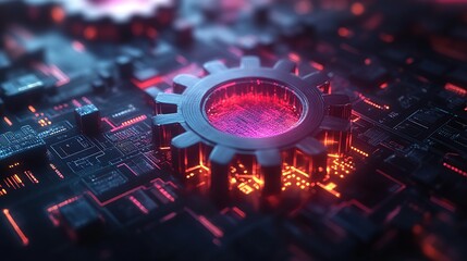 Cybernetic Gear:  A Futuristic Vision of Technology and Innovation