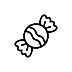 Candy icon with simple and modern design for Christmas, Halloween and other party themes.