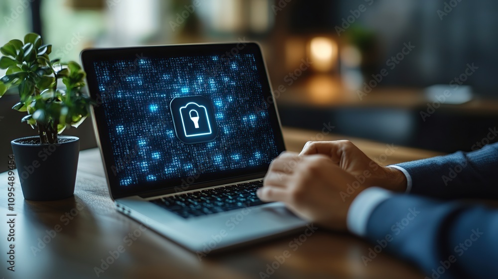 Poster cybersecurity: protecting digital assets with advanced encryption