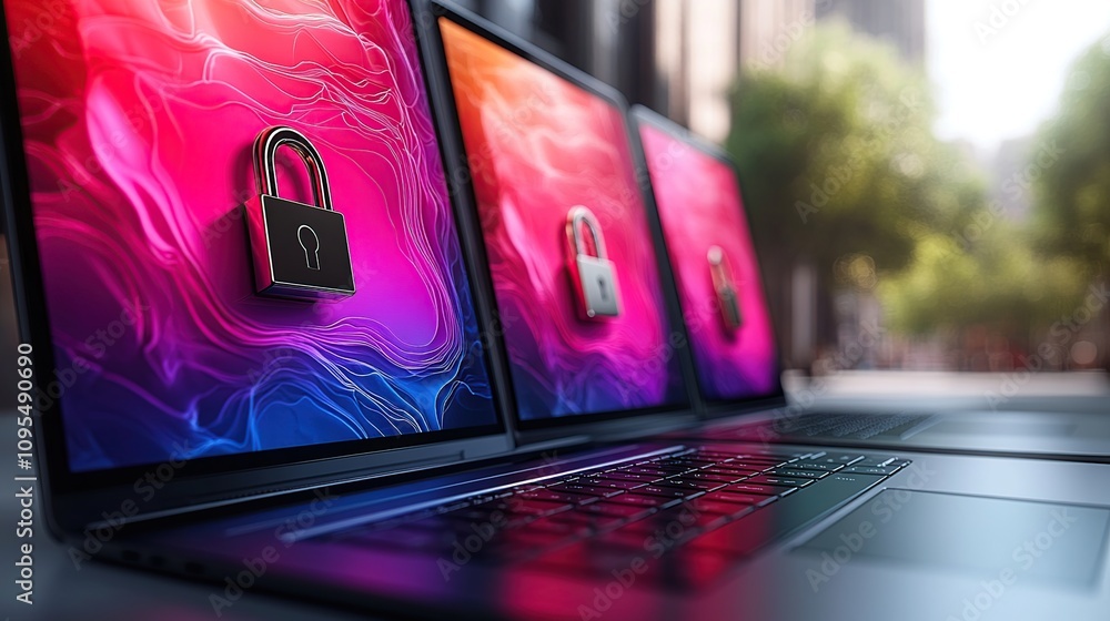 Poster cybersecurity: protecting digital assets with robust encryption