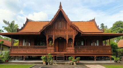 Traditional architecture with unique design