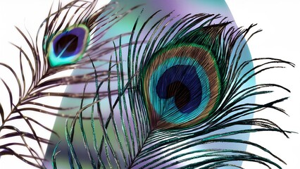 Obraz premium Close-Up of Peacock Feather’s Eye Design
