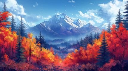 mountain, landscape, mountains, nature, forest