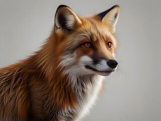 Fototapeta premium red fox with its bright fur and pointed ears