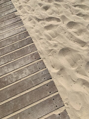 steps in the sand