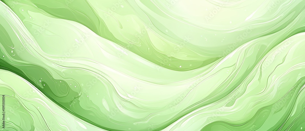 Poster green background with a wavy line that creates a sense of movement and energy. the line is not perfe