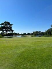 golf course in the morning