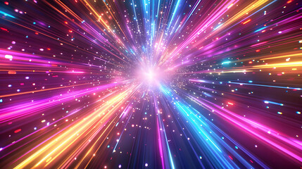 Obraz premium Vibrant Abstract 3D Background