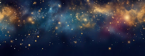 glowing stars and glitter