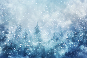 Fototapeta premium blue christmas background with snowflakes