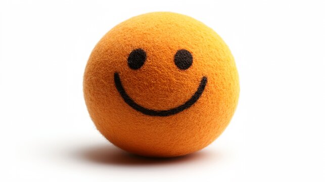 a smiley face orange with a white background