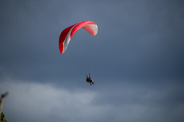 paragliding on the beach
