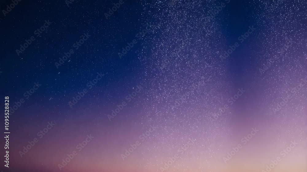 Poster tiny particles shimmer and float gracefully against a deep blue background, resembling sparkling spa