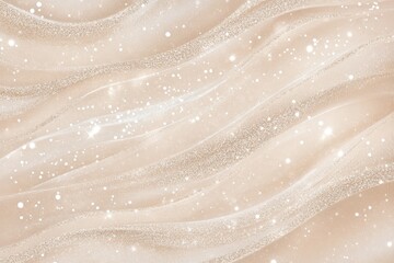 Champagne Glitter Texture with Flowing Silver Highlights and Shimmering Details