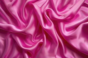 Obraz premium Vibrant pink silk with shimmering ripples of sophistication.