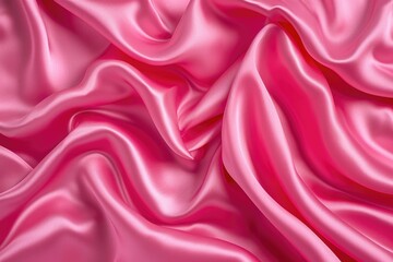 Obraz premium Vibrant pink silk with shimmering ripples of sophistication.