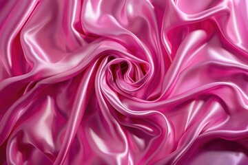 Obraz premium Vibrant pink silk with shimmering ripples of sophistication.