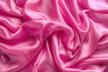 Obraz premium Vibrant pink silk with shimmering ripples of sophistication.
