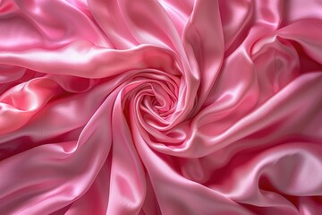 Obraz premium Vibrant pink silk with shimmering ripples of sophistication.