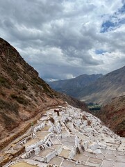 Maras salt marsh in Peru	