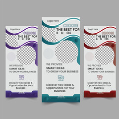  Corporate Rollup Banner, Rollup Design Template ,Modern roll up banner