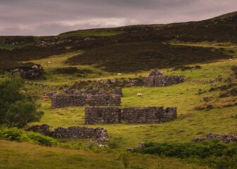 ruins of an Scottish town