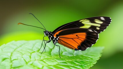 Fototapeta premium Capture the beauty of a butterfly with stunning macro photography, showcasing intricate details in crisp closeups.