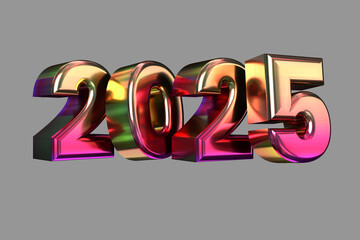 3D 2025 HAPPY NEW YEAR