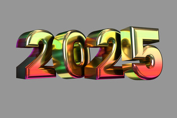 3D 2025 HAPPY NEW YEAR