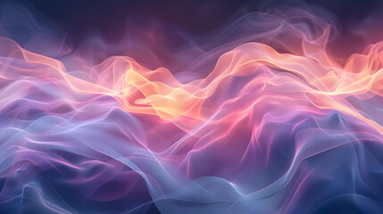 Abstract Background Image: Flowing Pastel Waves