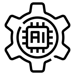 Artificial Intelligence Line Icon