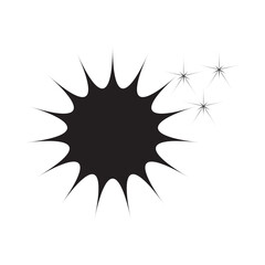 Twinkle stars icon collection. Sparkle star icon vector set. Shine icons silhouette. Stars sparkles vector, Minimalist silhouette stars icon