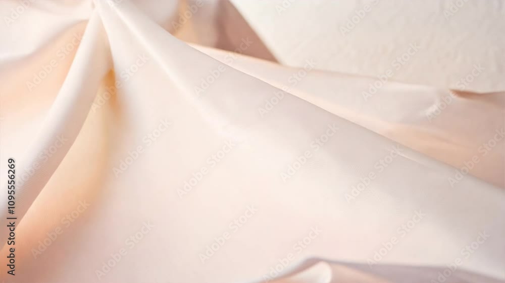 Aufkleber elegant soft fabric light and smooth textile for serene drapery background design and material inspi