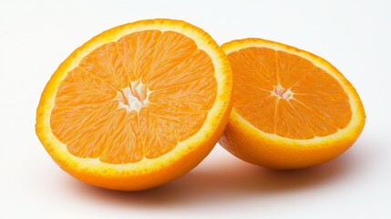 Fototapeta premium Close-up of Two Fresh Orange Halves