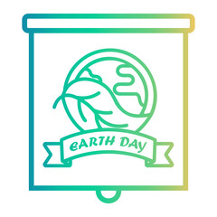 presentation Line Gradient Icon