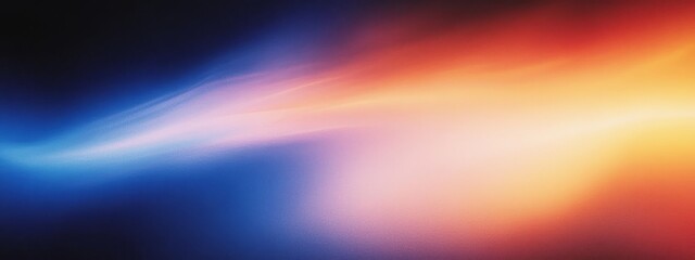 Abstract Gradient Background Color Wave Dreamy Texture Smooth Grainy Dark Black Blue Red Yellow Orange Purple