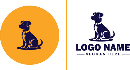 Pet Sitting icon Pet care Pet sitting service Pet minding flat logo sign symbol editable vector